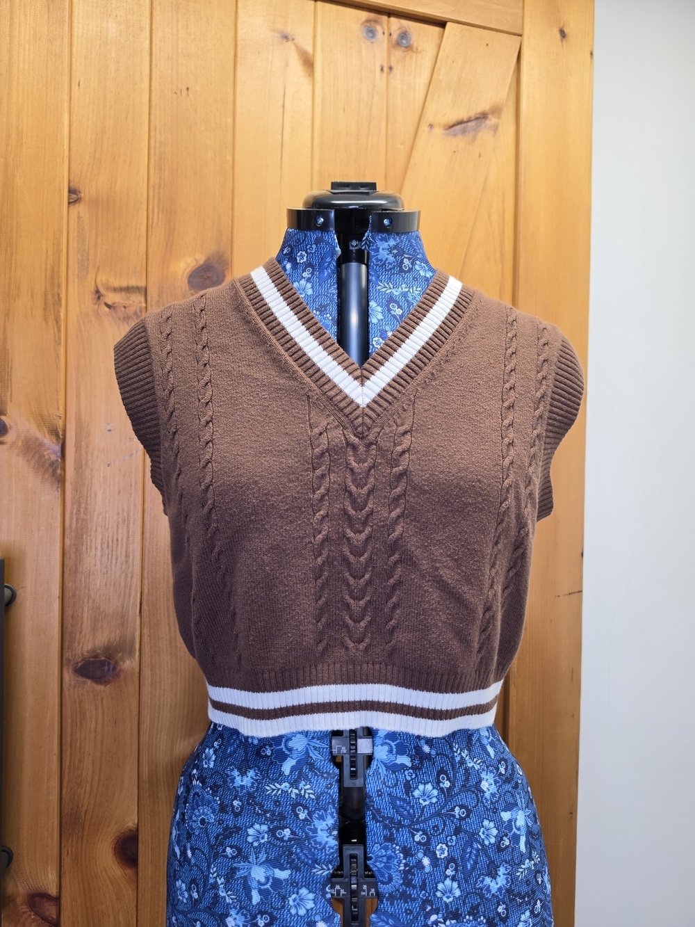 Sunday Best Winston Cable-Knit V-Neck Sweater Vest